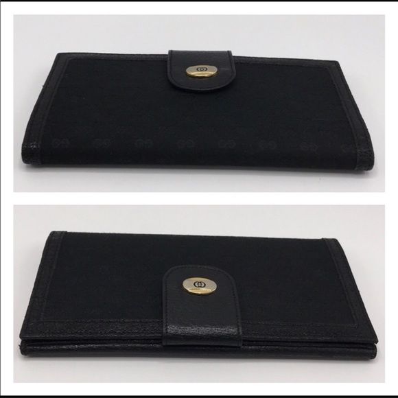 Gucci Monogram Leather & Canvas Wallet - Picture 3 of 8
